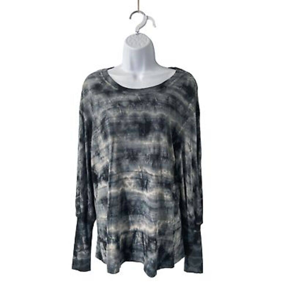 Treasure & Bond Women's Blue/Gray Tie Dye Modal Shirt Small‎ NWOT